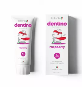 *Brillante Dentino Зубна паста-гель Дитяча Малина Джуніор (з 6 років) 50 мл