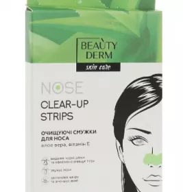 *BEAUTYDERM Очищающие полоски для носа с экстрактом Алоэ Вера 6 шт