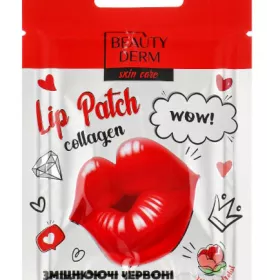 *BEAUTYDERM Патч для губ Коллагеновый красный 1 шт