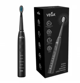 *Vega VT-600 В Зубная щетка электрическая звуковая черная 5 режимов