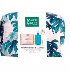 *Набор МартиДерм ФОРМУЛА №10 HD Color Touch SPF30 (10амп*2мл+Очищ миц.гель200мл+ФлешФормула 1амп*2м)