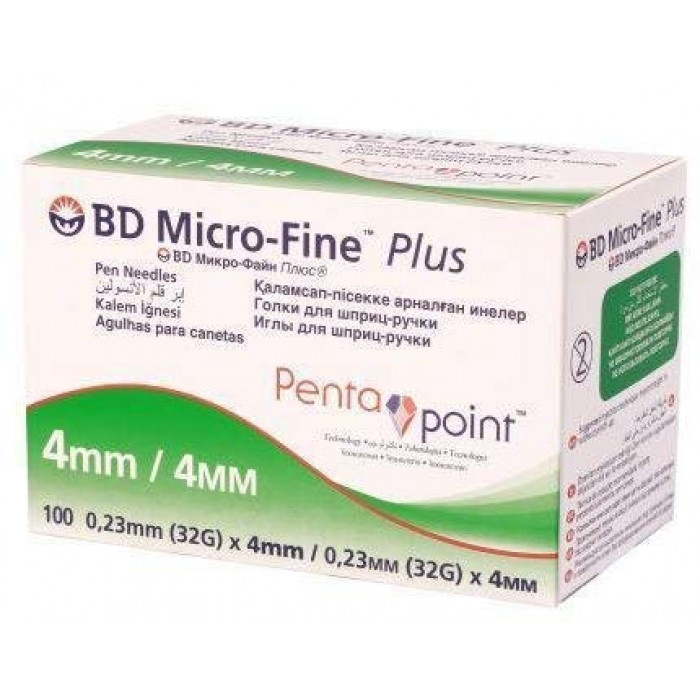Игла д/шприц-ручки BD Micro Fine Plus 32G (0,23x4мм) №1 Игла д/шприц-ручки BD Micro Fine Plus 32G (0,23x4мм) №1