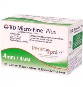 Голка для шприц-ручки BD Micro Fine Plus 32G (0,23*4мм) №1