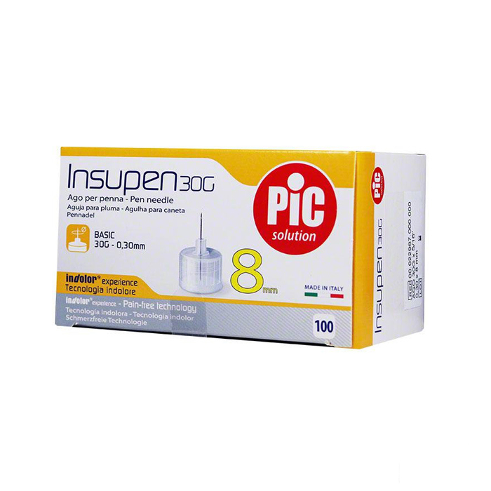 *Иглы для шприц-ручек Insupen +30G 0,3 х 8 мм №1 *Иглы для шприц-ручек Insupen +30G 0,3 х 8 мм №1