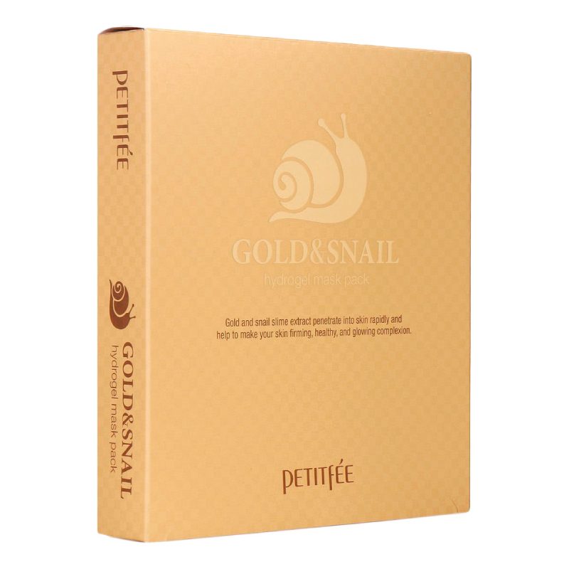 *Petitfee Gold&Snail Маска гидрогелевая для лица Золото + Улитка №5 *Petitfee Gold&Snail Маска гидрогелевая для лица Золото + Улитка №5