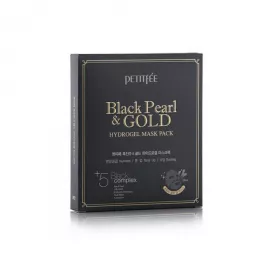 *Petitfee Black Pearl&Gold Маска гідрогелева перли-золото №5