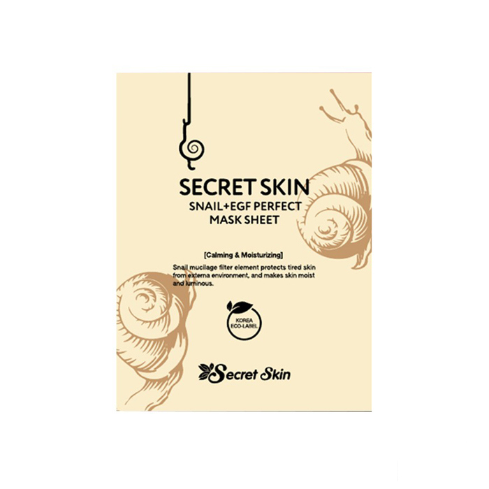 *Secret Skin Маска для лица с муцином Улитки + EGF 20 г *Secret Skin Маска для лица с муцином Улитки + EGF 20 г