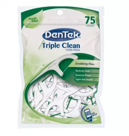 *Флосс-зубочистки DenTek Triple Clean Тройное очищение №75