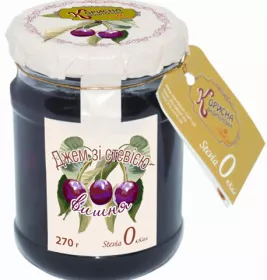 *Джем вишня зі стевією 270 г