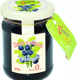 *Джем чорниця зі стевією 270 г