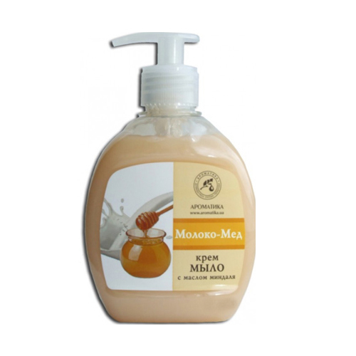 *Крем-мило рідке Ароматика Молоко-мед 290 мл