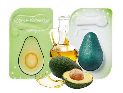 *Lassie'el Night Miracle Маска капсульна нічна для обличчя з Авокадо 2 шт