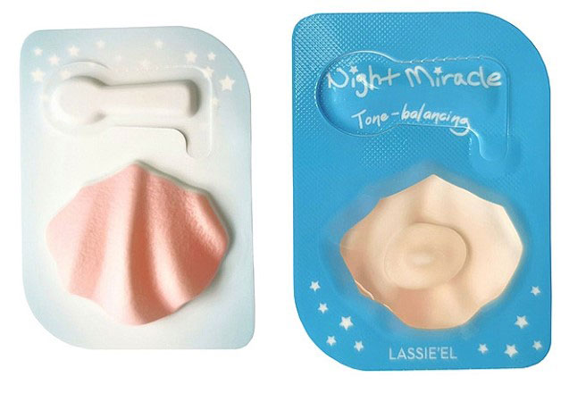 *Lassie'el Night Miracle Маска капсульна нічна для обличчя з Перлинною пудрою 2 шт