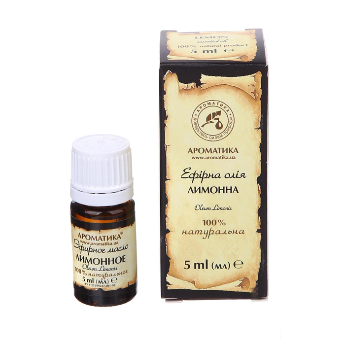 *Олія ефірна Ароматика лимонна 5 мл