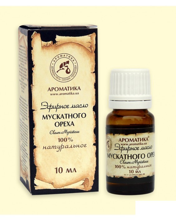 *Олія Ароматика ефірна мускатного горіха 10 мл