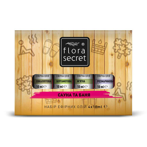 *ДУБЛЬ Набор эфирных масел Flora Secret Сауна и Баня 40 мл *ДУБЛЬ Набор эфирных масел Flora Secret Сауна и Баня 40 мл