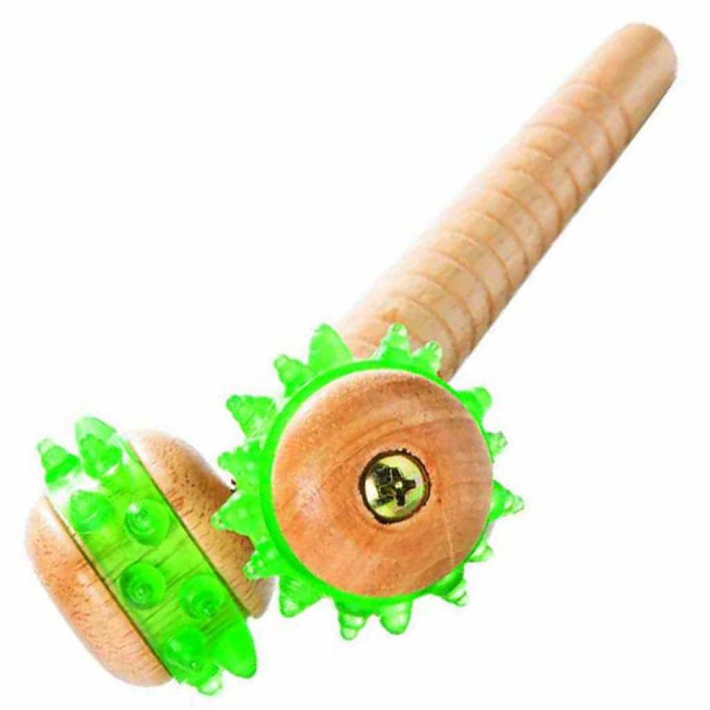 *Масажер з дерев'яною ручкою Трівес М-526