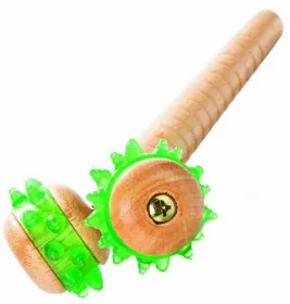 *Масажер з дерев'яною ручкою Трівес М-526