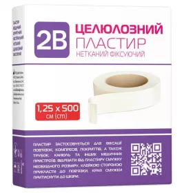 *Пластир хір. 2В неткан. 1,25 х 500 см білий