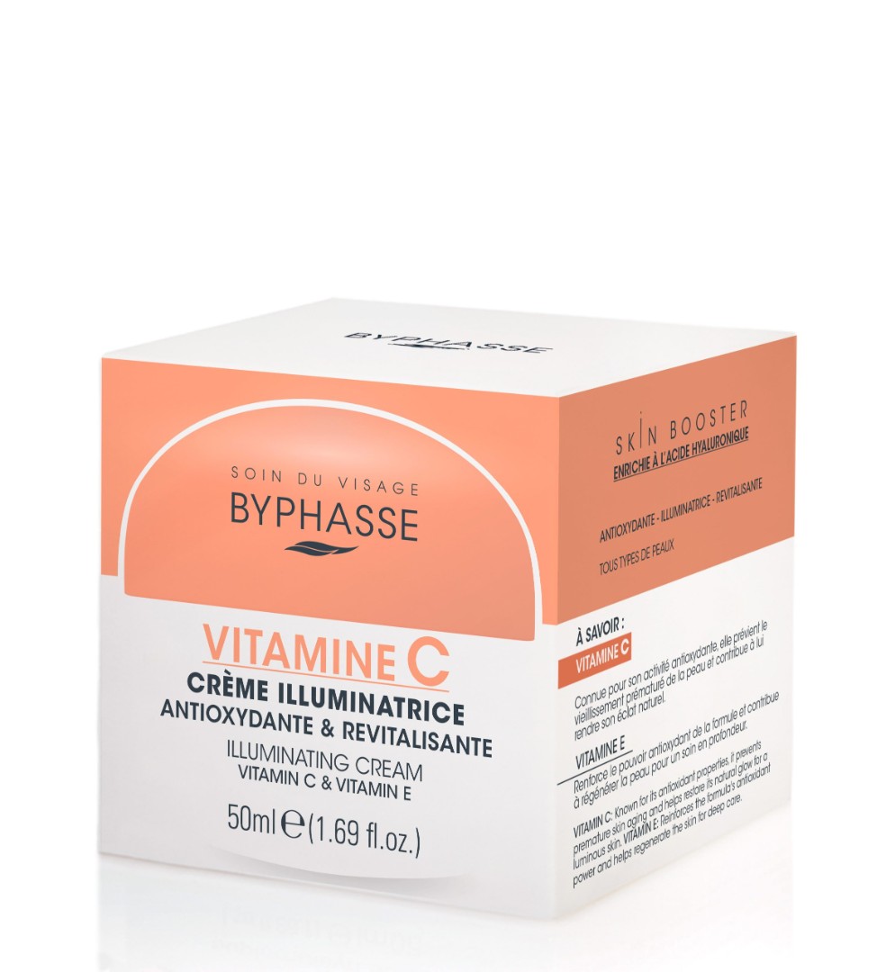 *Крем Byphasse для обличчя освітлюючий з вітамінами С та Е 50 мл