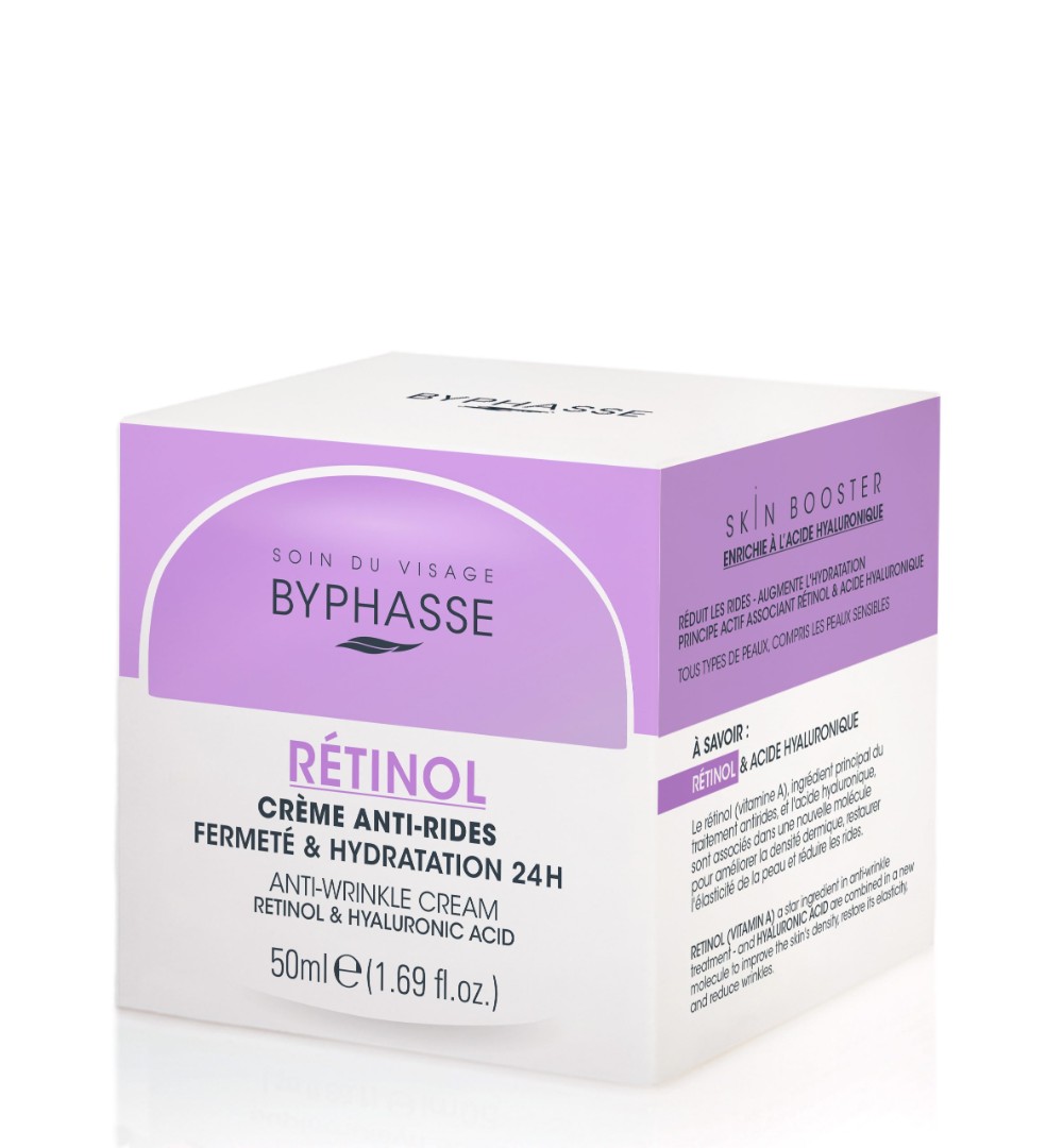 *Крем для обличчя Byphasse проти зморшок з ретинолом та гіалуроновою кислотою 50мл