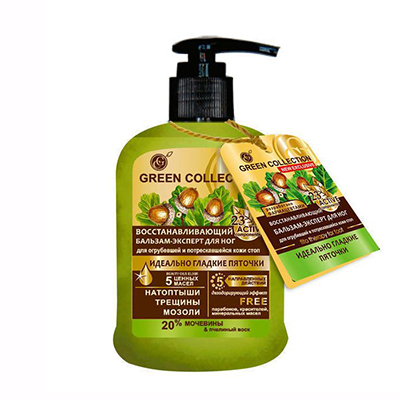 *Бальзам-експерт Green Collection для ніг Ідеальні п'ятки 120мл