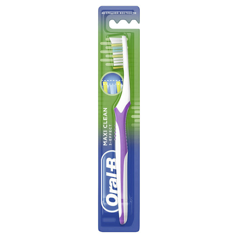*ORAL-B Зубная щетка средняя Maxi Clean *ORAL-B Зубная щетка средняя Maxi Clean