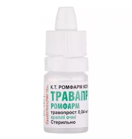 Травапрес Ромфарм краплі очні 0,04 мг/мл по 2,5 мл у флаконі 1 шт.