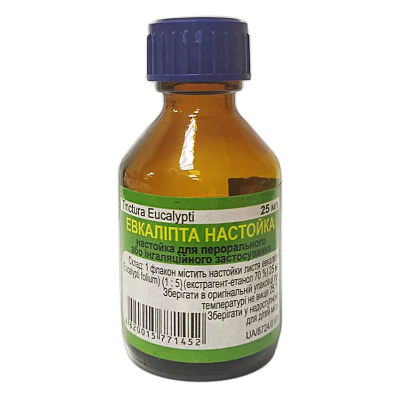 Евкаліпта настоянка по 25 мл у флаконі
