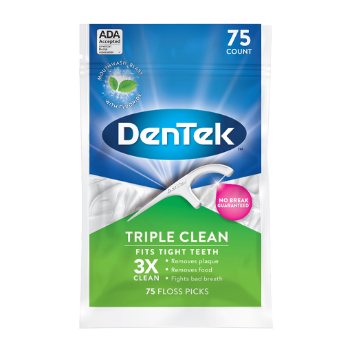 Флос-зубочистки DenTek Потрійне очищення №75