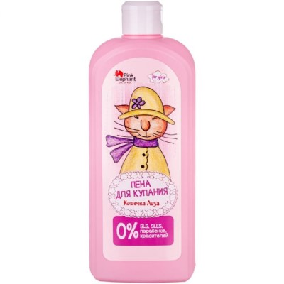 *Pink Elephant піна д/ванн дитяча Кішечка Ліза 500мл