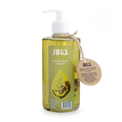 *ЯКА Органік гель д/душу з натур. Оливка 350мл