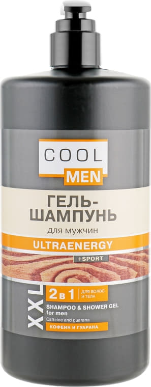 *Гель-шампунь Cool Men Ultraenergy Sport 2 в 1 1л