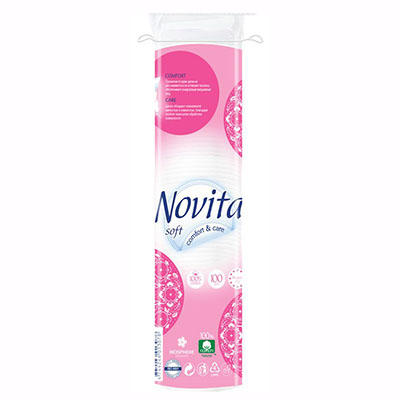 *NOVITA Soft ватные диски 100шт *NOVITA Soft ватные диски 100шт