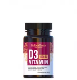 *Вітамін D3 1000 МО капс.150мг №90 ГФ