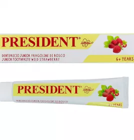 *President зубная паста детская Junior 6+ Strawberry 50мл