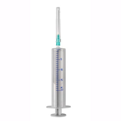 *Шприц 3-х комп. с 2-мя иглами 21G (0,8х38мм) и 23G (0,6х32мм) 20мл №1 2B