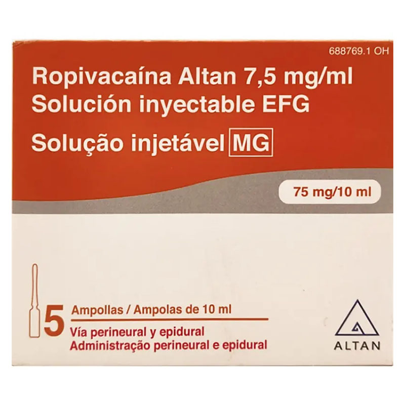Ропівакаїн-Віста розчин для інфузій 7.5 мг/мл в ампулах по 10 мл 5 шт.