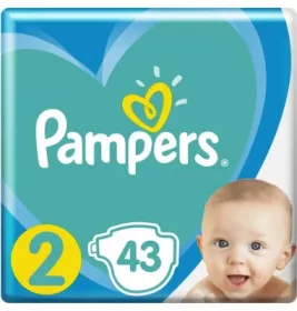 *PAMPERS подгузники New Baby 2 (4-8кг) 43шт
