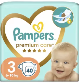 *PAMPERS підгузки Premium Care 3 midi (6-10кг) 40шт