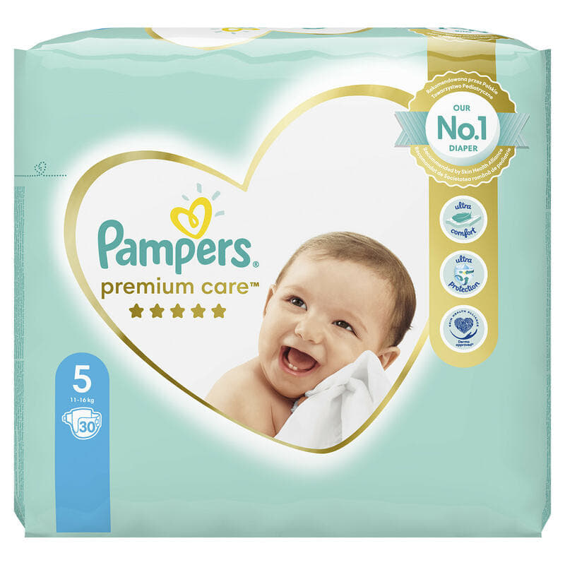 *PAMPERS подгузники Premium Care 5 junior (11-16кг) 30шт *PAMPERS подгузники Premium Care 5 junior (11-16кг) 30шт