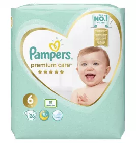 *PAMPERS подгузники Premium Care 6 giant (13+кг) 26шт