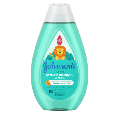 *Джонсон Бебі Шампунь і гель Johnson's Baby 2 в 1 300 мл