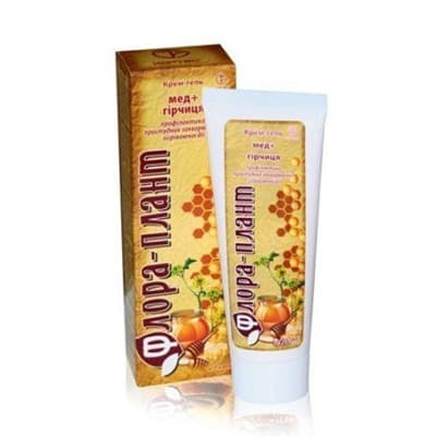 *Флора плант крем-гель Мед + гірчиця 75мл