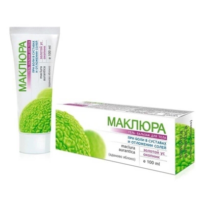 *Гель-бальзам Маклюра золотий вус + живокіст для тіла 100мл