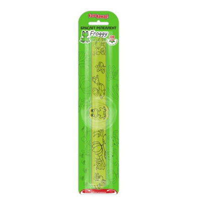 *Киш-комар браслет-репеллент жабка