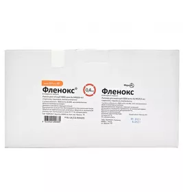 Фленокс розчин для ін'єкцій 4000 анти-Ха МЕ по 0.4 мл у шприці 50 шт.