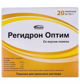 Регидрон оптим порошок в пакетиках по 10.7 г 20 шт.