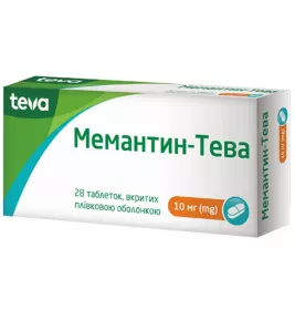 Мемантин-Тева таблетки по 10 мг 28 шт. (14х2)