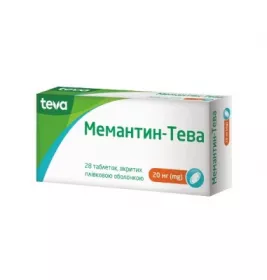 Мемантин-Тева таблетки по 20 мг 28 шт. (14х2)